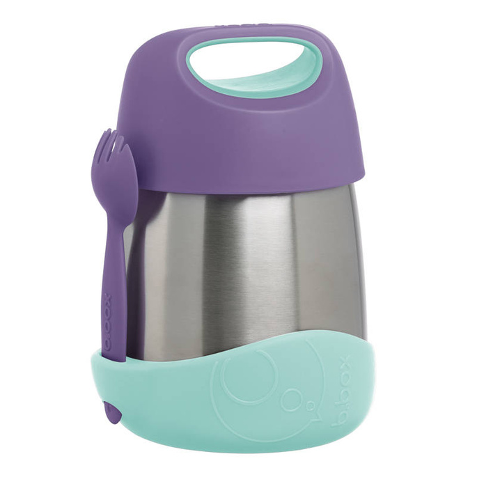 B.box Termos obiadowy na zupę i obiad  dla dzieci  335 ml Lilac Pop