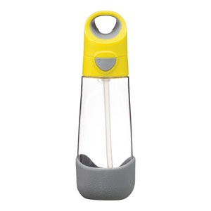 b.box Bidon dla dziecka - butelka na wodę ze słomką tritanowa 600ml Lemon Sherbet