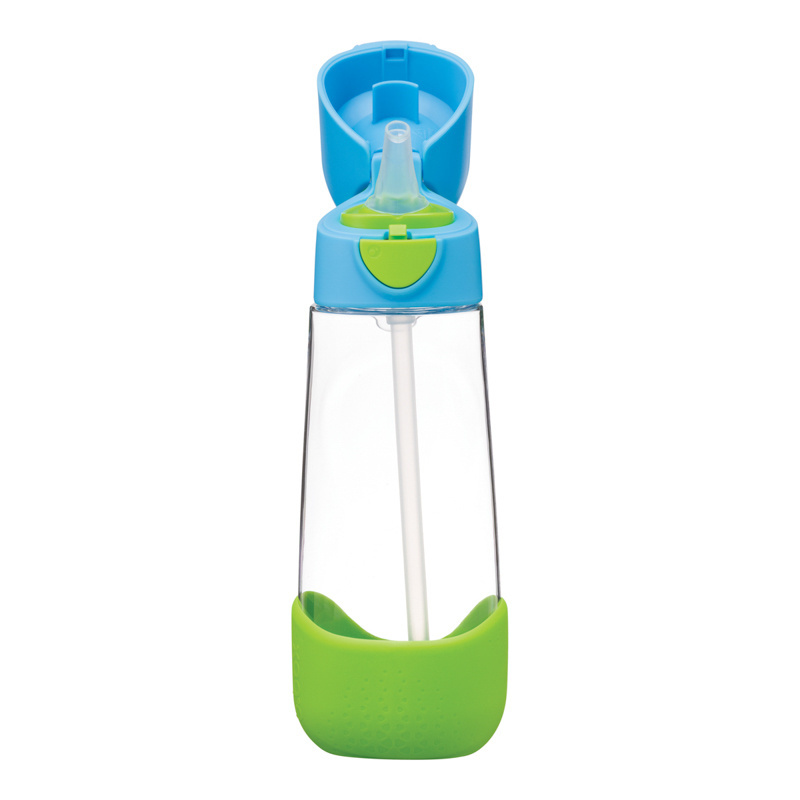 b.box Bidon dla dziecka - butelka na wodę ze słomką tritanowa 600ml Ocean Breeze