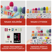 TOPBRIGHT Lodziarnia zabawka matematyczna dla dzieci – gra edukacyjna Montessori 24 mies. +, OUTLET