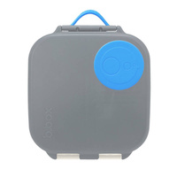 B.box lunchbox dla dzieci do szkoły - szczelna mini śniadaniówka z przegródkami Blue Slate