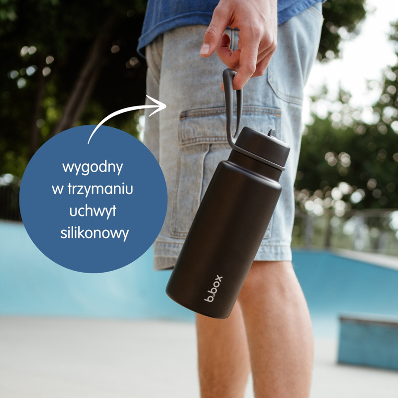 b.box Butelka termiczna ze składanym ustnikiem – termos ze stali nierdzewnej 1l Berry Smoothie
