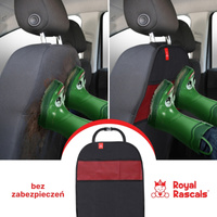 Mata ochronna do samochodu z organizerem, zestaw 2 szt., czarny, Royal Rascals OUTLET