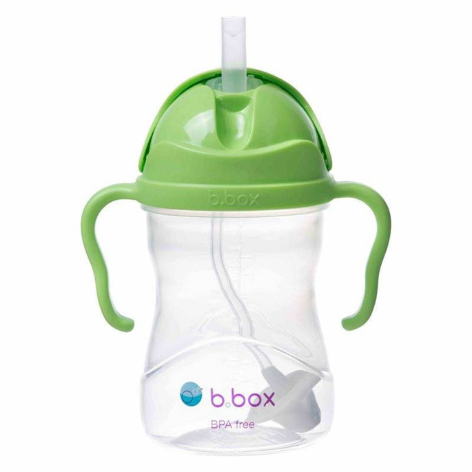 B.box bidon dla dzieci - kubek niekapek ze słomką 240 ml jabłkowy