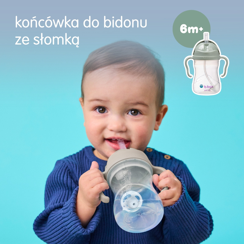 b.box kubek do nauki picia dla dziecka - zestaw 3w1 240 ml, Latte OUTLET