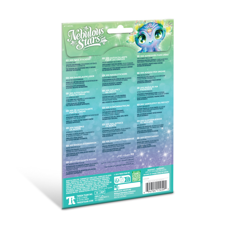 Nebulous Stars – Naklejki na paznokcie Marinia (300 wzorów), 7+