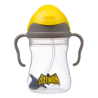 Batman by b.box bidon dla dzieci - kubek niekapek ze słomką 240 ml, OUTLET