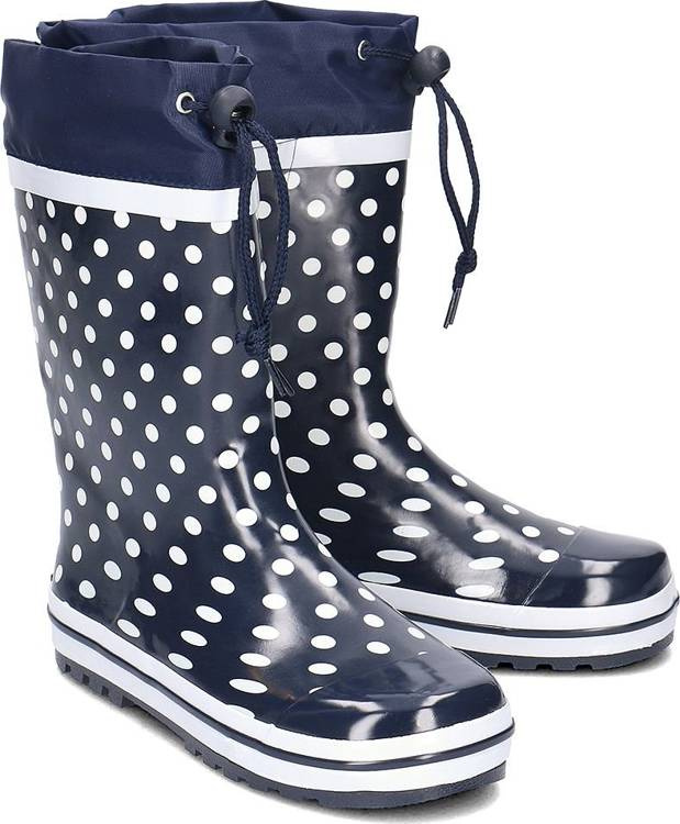 Kalosze rozm. 24/25, granatowe w kropki, Playshoes