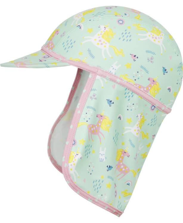 Playshoes Czapka letnia z ochroną UV dla niemowlaka – czapka z daszkiem dziecięca Jednorożec