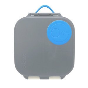 B.box lunchbox dla dzieci do szkoły - szczelna mini śniadaniówka z przegródkami Blue Slate