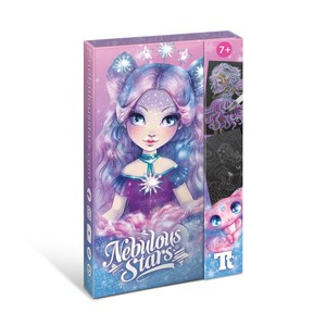 Nebulous Stars Kolorowanka – malowanka z pisakiem wodnym, pędzelkiem i czarnymi kartkami dla dzieci 7+ rozm. S Nebulia