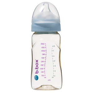 B.box butelka dla noworodka i niemowlaka do karmienia wykonana z PPSU 240 ml Lullaby Blue