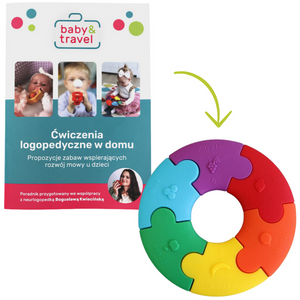 Pierwsze puzzle sensoryczne dla dziecka, Jellystone Design + PORADNIK LOGOPEDYCZNY
