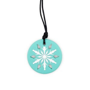 Wisiorek antystresowy Płatek śniegu turkusowy Jellystone Designs
