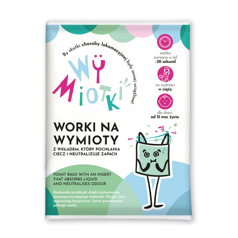 Wymiotki Worki na wymioty z chłonnym wkładem 6 szt.
