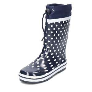 Kalosze rozm. 32/33, granatowe w kropki, Playshoes