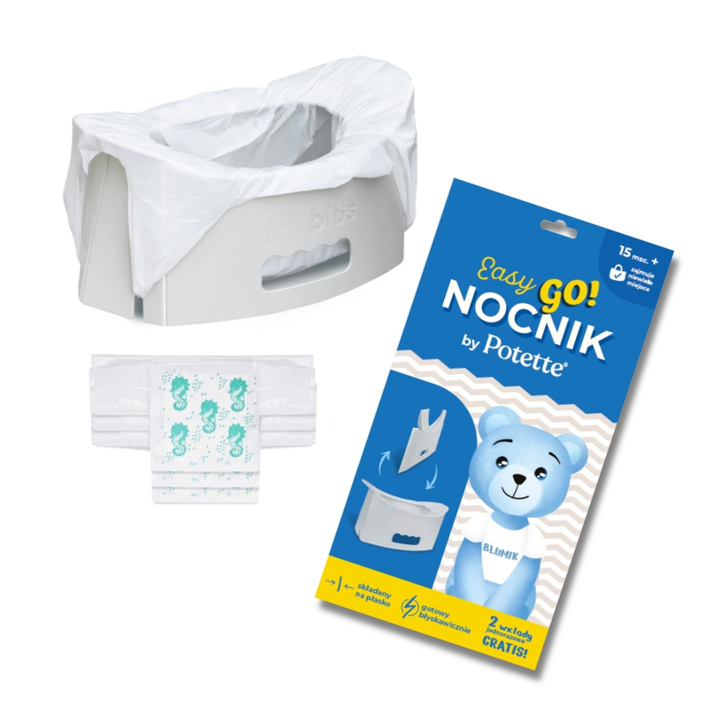 Potette EasyGo nocnik turystyczny składany jasnoszary 15 m+