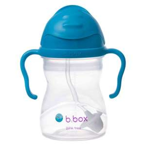 B.box bidon dla dzieci - kubek niekapek ze słomką 240 ml kobaltowy OUTLET
