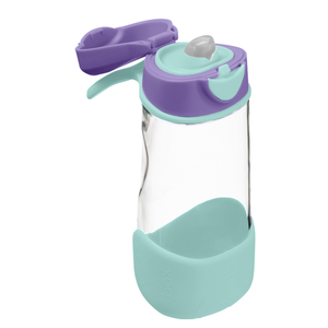 B.box Butelka na wodę - bidon z ustnikiem dla dziecka tritanowy 450 ml Lilac Pop