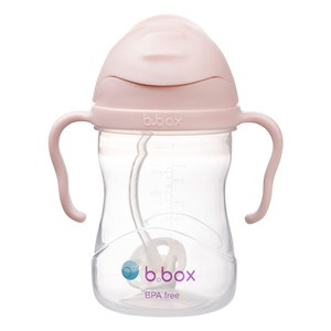 B.box bidon dla dzieci - kubek niekapek ze słomką 240 ml Blush