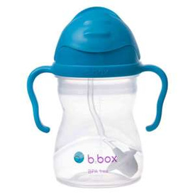 B.box bidon dla dzieci - kubek niekapek ze słomką 240 ml kobaltowy