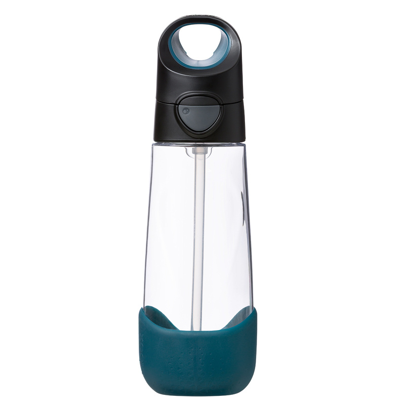 b.box Bidon dla dziecka - butelka na wodę ze słomką tritanowa 600ml Night Vision 