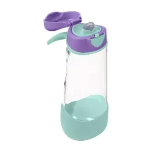 B.box Butelka na wodę - bidon z ustnikiem  dla dziecka tritanowy 600 ml Lilac Pop