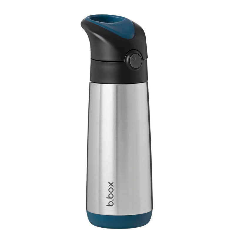 B.box butelka termiczna - bidon dla dzieci ze słomką 500 ml Night Vision
