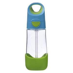 B.box Bidon dla dziecka - butelka na wodę ze słomką tritanowa 450 ml Ocean Breeze