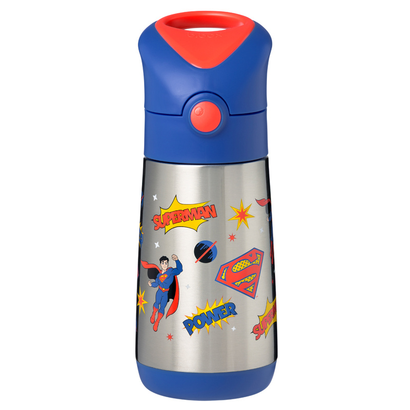 Superman by b.box butelka termiczna - bidon dla dzieci ze słomką 350 ml