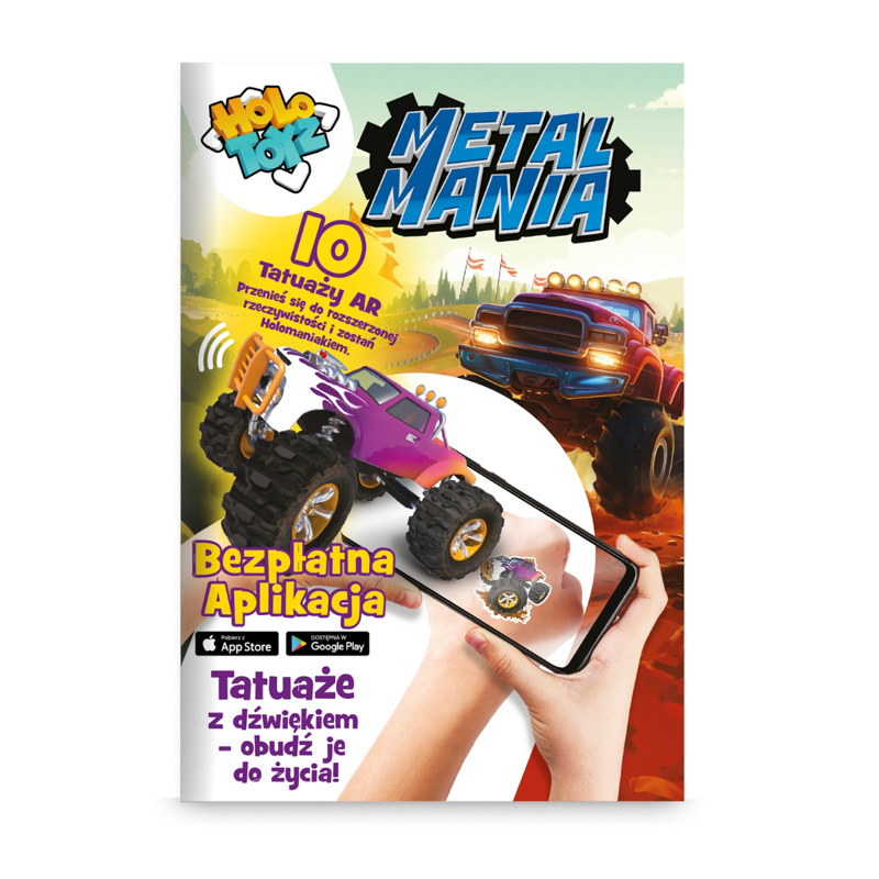 HoloToyz Tatuaże AR Metal Mania – pojazdy