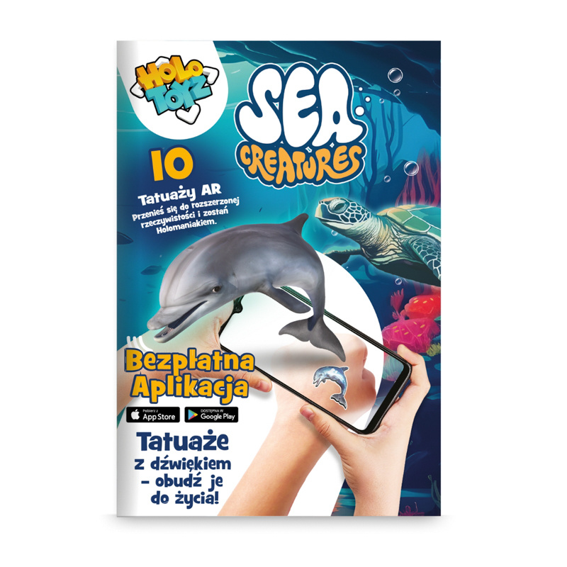 HoloToyz Tatuaże AR Sea Creatures – morskie stworzenia