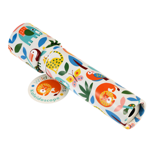 Rex London Kalejdoskop dla dzieci - zabawka optyczna z kolorowymi szkiełkami 3+ Dzikie Zwierzęta