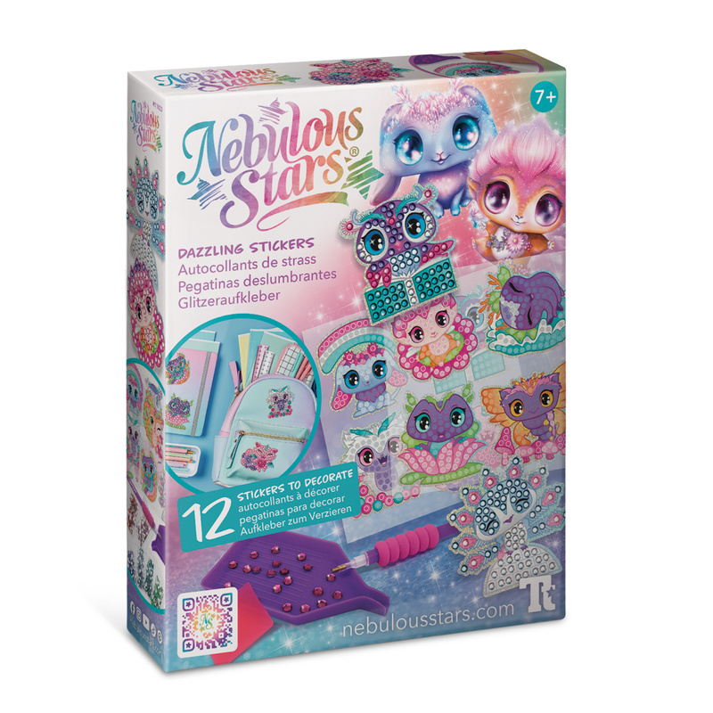 Nebulous Stars Kreatywne naklejki z kryształkami do samodzielnego ozdabiania dla dzieci 7+
