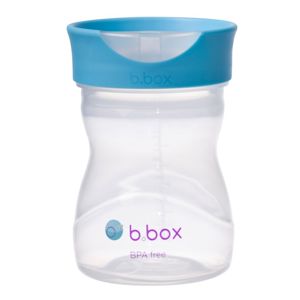 B.box Kubek do nauki picia dla dziecka - kubek treningowy plastikowy 240 ml borówkowy