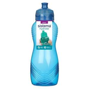 Kolorowa butelka Sistema Wave 600 ml, granatowa, Sistema