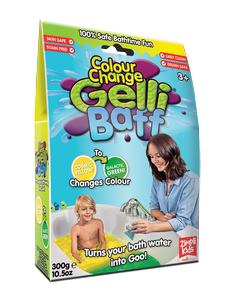 Magiczny proszek do kąpieli, Gelli Baff Colour Change, kosmiczny żółty, 3+, Zimpli Kids