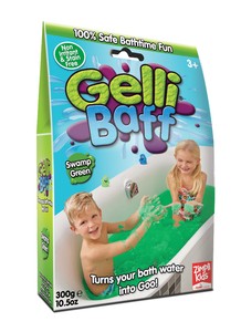 Magiczny proszek do kąpieli, Gelli Baff, zielony, 1 użycie, 3+, Zimpli Kids