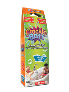 Strzelający proszek do kąpieli, Crackle Baff Colours, 3 użycia, 3 kolory, 3+, Zimpli Kids