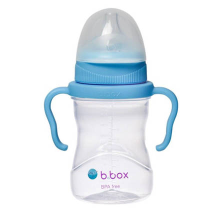 B.box kubek do nauki picia dla dziecka - zestaw 4w1 240 ml borówkowy