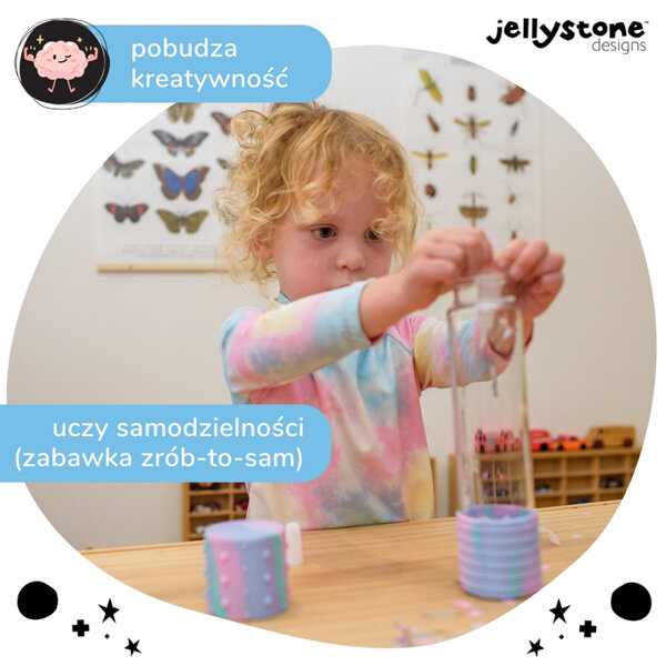 Butelka sensoryczna DIY, Jednorożec, Jellystone Designs, OUTLET