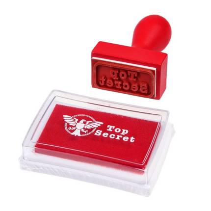 Stempel z tuszem, Top Secret, Rex London 