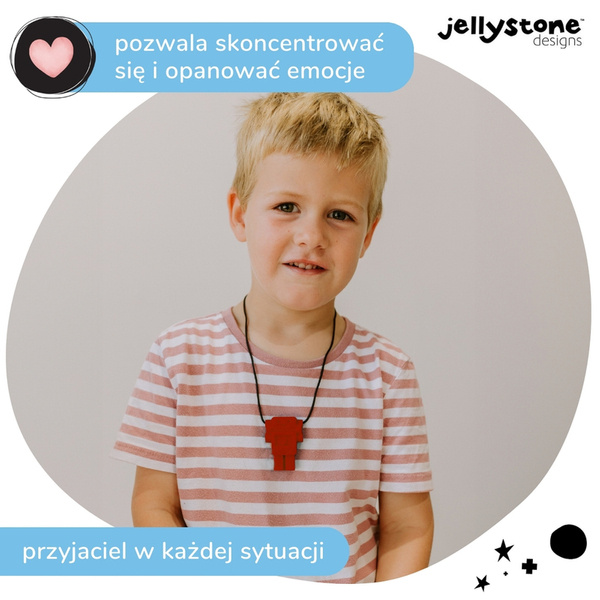 Wisiorek antystresowy Robot czerwony Jellystone Designs