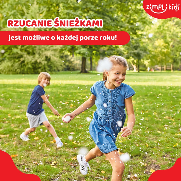 Zimpli Kids Sztuczny śnieg - zestaw do tworzenia kul śniegowych SnoBall Play 4 użycia 3+, OUTLET