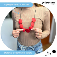 Gryzak naszyjnik, czerwony, Jellystone Designs