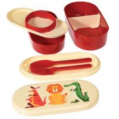 Rex London Lunchbox Bento ze sztućcami, Dzikie Zwierzęta