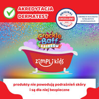 Zimpli Kids Strzelający proszek do kąpieli  Crackle Baff Colours 6 użyć 6 kolorów 3+