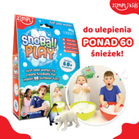 Zimpli Kids Sztuczny śnieg - zestaw do tworzenia kul śniegowych SnoBall Play 4 użycia 3+, OUTLET